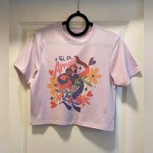 NWT JZD CROP T-SHIRT IN LILAC